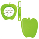廚房三寶 (削皮器+水果切+水果切板/蘋果型)